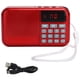 thumbnail image 1 of Radio FM portátil multifunción K-89, reproductor de audio USB, compatible con tarjeta de memoria, color rojo, 1 of 14