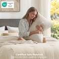 thumbnail image 3 of U by Bedsure 3 Pieces Queen Comforter Bedding Set, White Bed Comforter Set for All Seasons, 1 Lightweight Prewashed Comforter and 2 Pillowcases, Queen, White Swan, 3 of 8