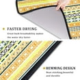 thumbnail image 3 of Tribal Ethnic Dish Drying Mat Countertop 18"x24" Absorbent Microfiber Geometric Shape Drainer Mat Dishes Pad Yellow Beige Bohemian Protector Kitchen Accessories, 3 of 7