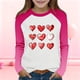 thumbnail image 1 of Blusas y camisas de manga larga y cuello redondo para niños y niñas, blusa informal de moda con bloques de color, manga larga y cuello redondo, estampado, para niñas de 2 a 15 años., 1 of 9