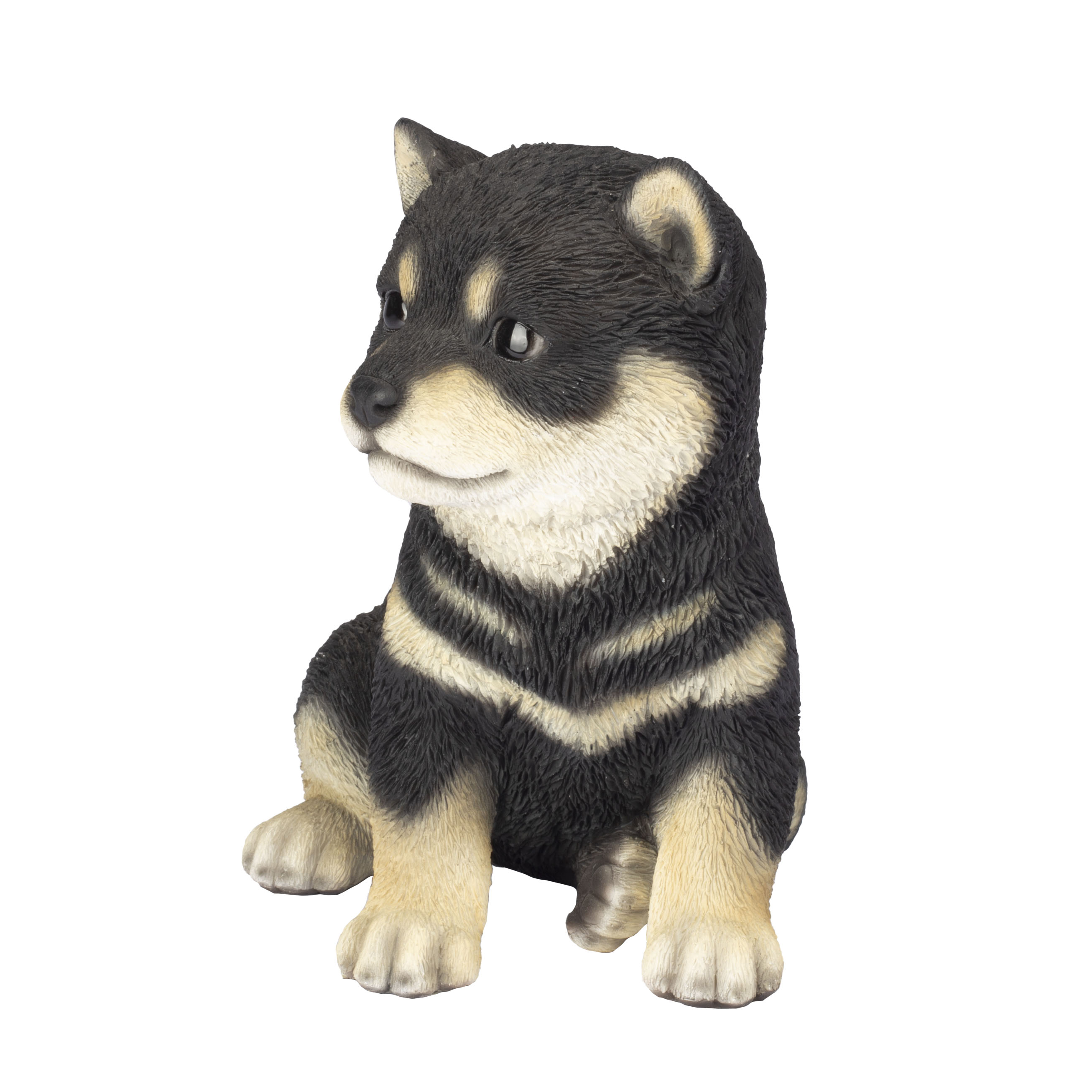 SOREAL White Shiba Decorative Puppy Figurine for Home & Garden Décor, Handpainted Polyresin Dog Statue, Realistic Design | Gift for Dog Lovers | Weather-Resistant Indoor/Outdoor Decor