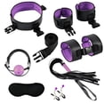 thumbnail image 2 of Juego de juguetes de estimulación sexual, esposas, parche ocular y tapón vibrador para parejas., 2 of 8