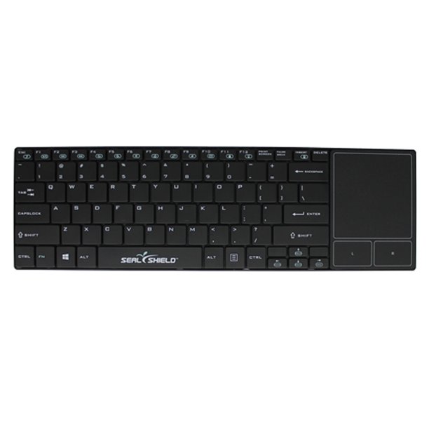 Seal Shield Cleanwipe (Black) Wireless Waterproof Keyboard with