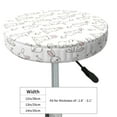 thumbnail image 2 of Uemuo Bunny And Bird Pattern Round Bar Stool Seat Covers Washable Stool Cushion Slipcover Elastic Bar Chair Covers-12 inch, 2 of 7