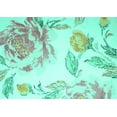 thumbnail image 1 of Ahgly Company Indoor Rectangle Botanical Turquoise Blue Coastal Area Rugs, 6' x 9', 1 of 4