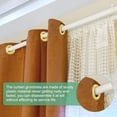 thumbnail image 4 of 50 Pack Curtain Grommets 1.5 Inch Inner Diameter Plastic Rings Clip Eyelet Nanoscale Low Noise Roman Ring, 4 of 4