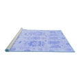 thumbnail image 2 of Ahgly Company Machine Washable Indoor Rectangle Oriental Blue Traditional Area Rugs, 3' x 5', 2 of 4