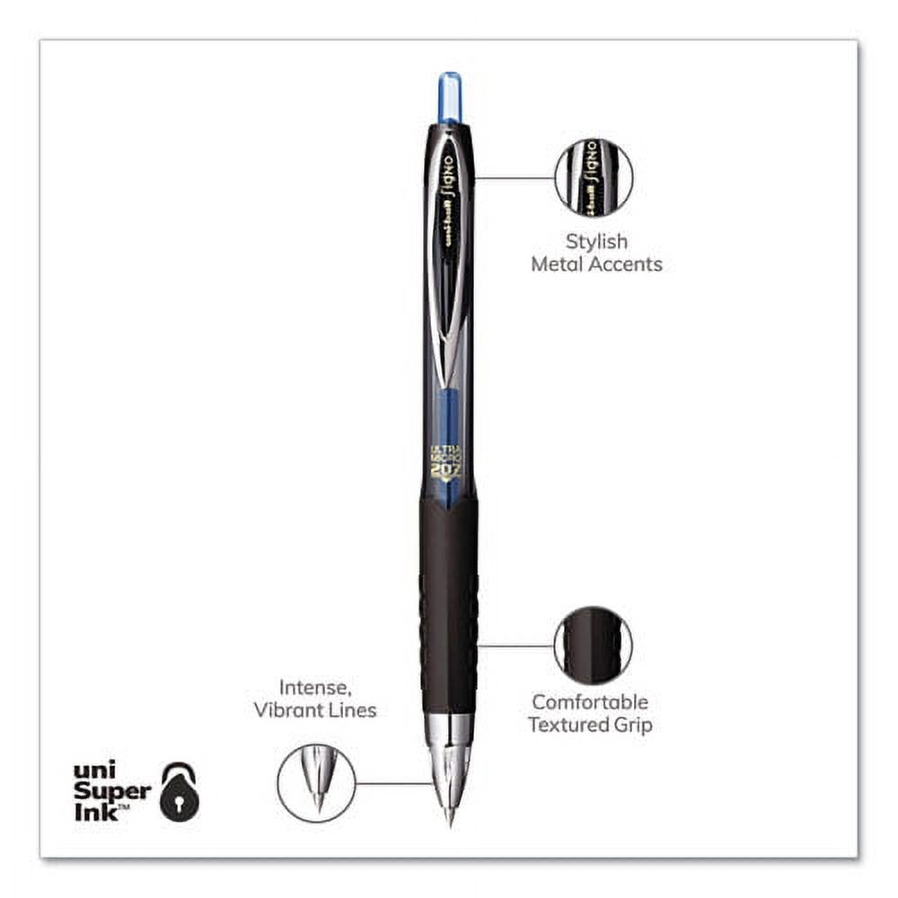 207 Signo Gel Ultra Micro Gel Pen, Extra-Fine 0.38 mm, Black Ink