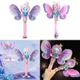 thumbnail image 3 of Varita mágica con luz Led de princesa para niños, varita mágica con luz musical, con brillo, de Reina, 3 of 4