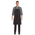 thumbnail image 1 of Babero a rayas Apron Chef Works, unisex, negro, blanco y rojo, 1 of 2