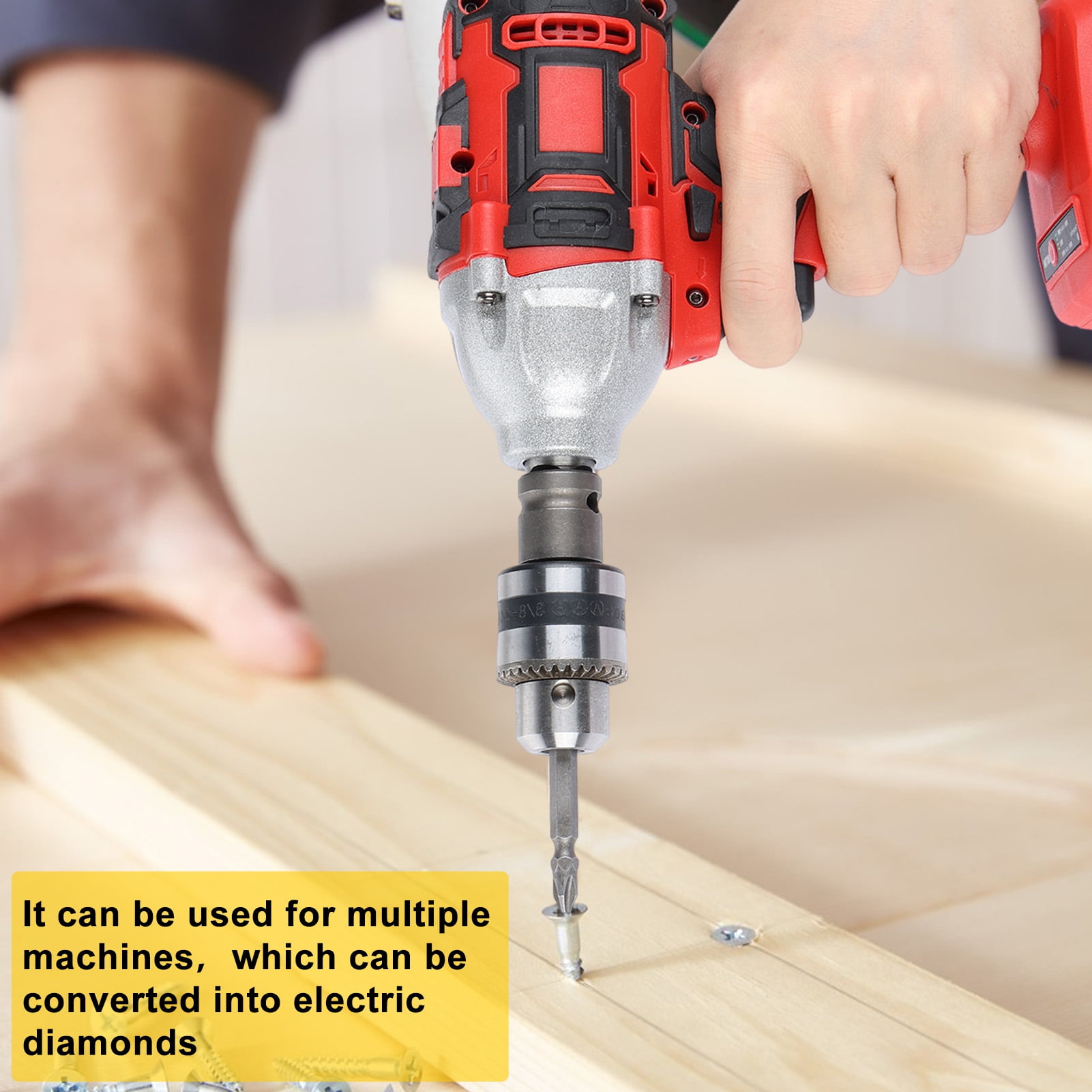 Jiledu Cordless Impact Wrench, 520N.m High Torque Electric Wrench with 2 x 1500mAh Batteries, Brushless Motor Electric Impact Wrench, for Family Cars, Construction Work_Clearance Car Washer