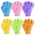 thumbnail image 2 of Toalla De Baño 5 dedos guantes de baño piel SPA masaje chico cuerpo lavado baño (amarillo) Tmvgtek Libre de BPA, 2 of 4