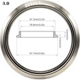 thumbnail image 5 of 3 Inch V Band Clamp CNC Stainless Steel Flanges, 3in SS Vband, V-Band Flange Kit, 5 of 5
