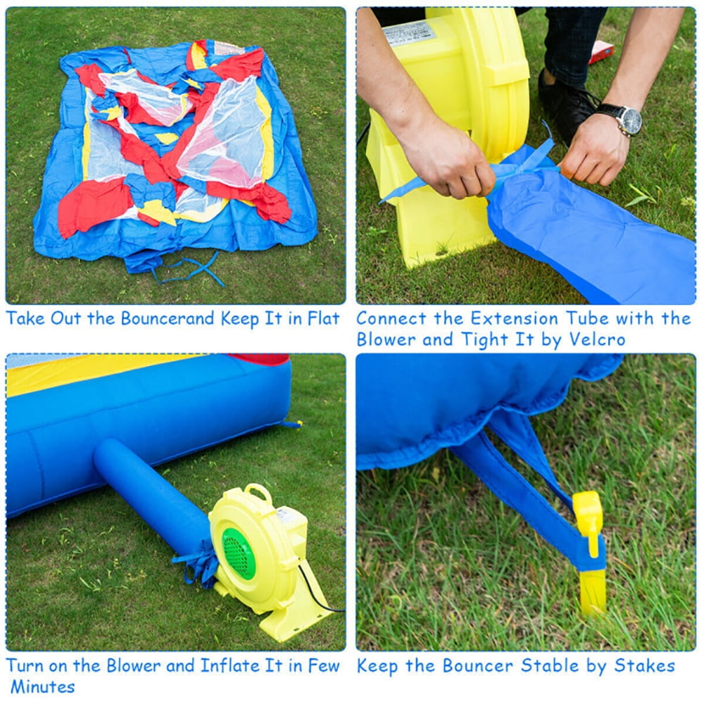 Aimee Lii Bounce House Magic Castle Inflatable Bouncer without Blower, Playhouse for Kids Outdoor Aimee Lii Bounce House Magic Castle Inflatable Bouncer without Blower, Playhouse for Kids Outdoor
