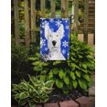 thumbnail image 2 of Carolines Treasures SC9604GF Bull Terrier Bleu Flocon de Neige Drapeau d'Hiver Taille du Jardin, 2 of 3