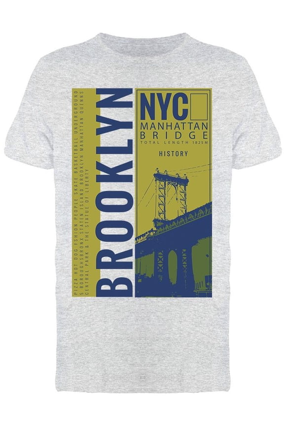 Brooklyn, Manhattan Bridge Tee Men's -Image by Shutterstock