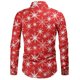 thumbnail image 4 of Nueva camisa de hombre de manga larga con botón de solapa de impresión digital 3D de Navidad Pompotops oipoqjl26807, 4 of 9