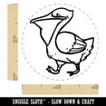 thumbnail image 2 of Pelican Bird Walking Self-Inking Rubber Stamp Ink Stamper - Orange Ink - Mini 1/2 Inch, 2 of 7