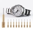 thumbnail image 4 of Aguja de ajuste de correa de reloj, herramienta para quitar pines de enlace de correa de reloj (dorado), 10 Uds., 4 of 9