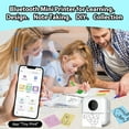 thumbnail image 3 of Portable Mini Printer, Mini Photo Printer, Pocket Wireless Bluetooth Thermal Printer for IOS & Android (Pink + 21 Rolls + 6 Color Pens), 3 of 8