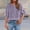 Purple, variant on SEMPAI Cotton Linen Shirts for Women Trendy Retro Embroidered 3/4 Sleeve Boho Blouse Dressy Casual Bohemian Tops Loose Tunics