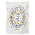 thumbnail image 3 of Ambesonne Saying Tablecloth Rectangular Table Cover, Hearts Grunge, 60"x84", Yellow Blue, 3 of 4