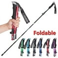 thumbnail image 2 of Trekking Stick 5-Section Telescopic Folding Trekking Poles Outdoor Camping Ultralight Portable Foldable Walking Hiking Stick, 2 of 7