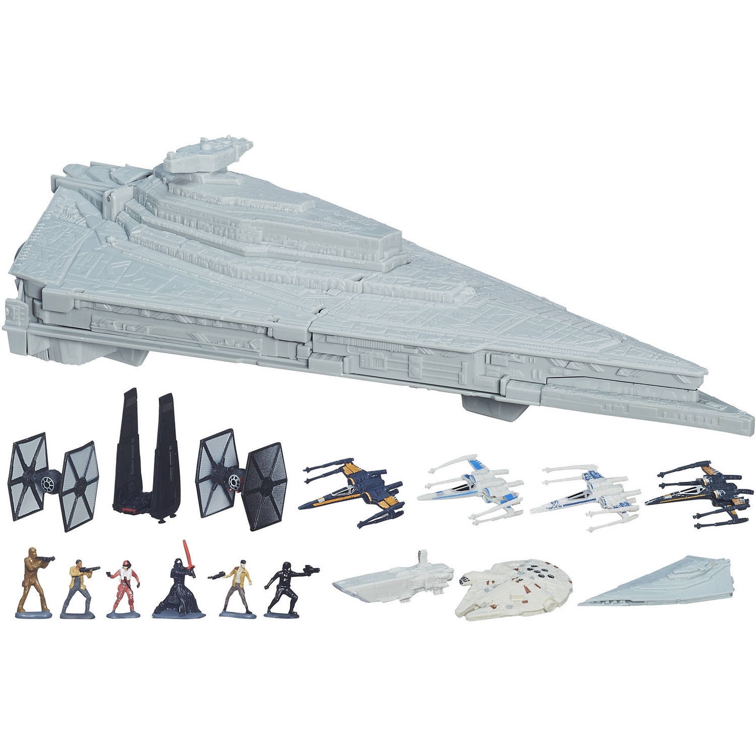 STAR WARS FORCE AWAKENS MICRO MACHINES FIRST ORDER STAR DESTROYER micromachines
