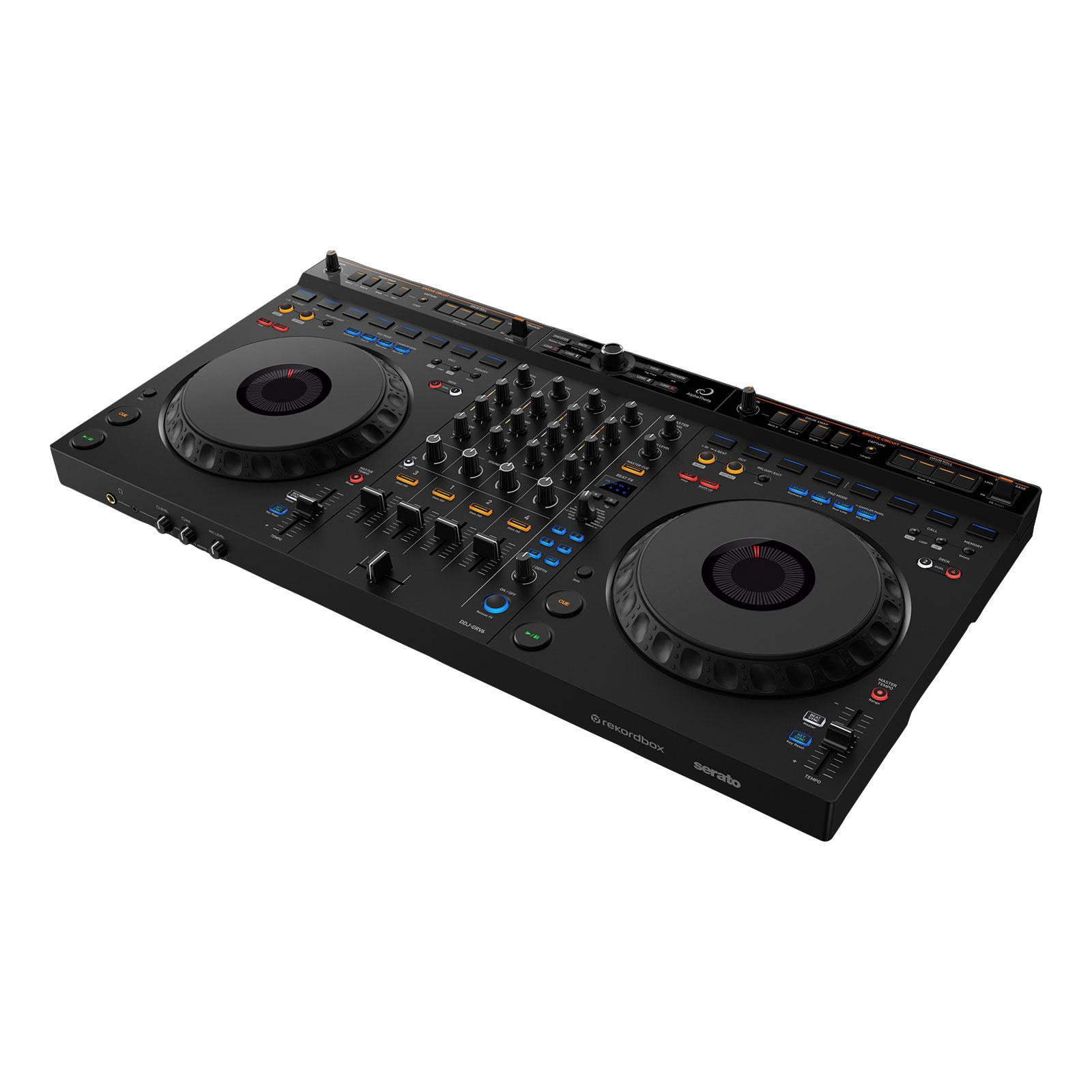 AlphaTheta DDJ-GRV6 DJ Controller w/Groove Circuit with (2) Gemini AS-2115BT Speakers Package