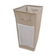 thumbnail image 1 of Cesto de ropa sucia plegable para almacenamiento de esterillas de yoga, 84 L, con asas, cesto de ropa sucia portátil, cesto de almacenamiento de yoga Caqui, 1 of 9
