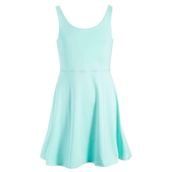 ID Ideology Big Girls Solid Flounce Active Sleeveless Dress, Created for Macy's - Ocean Sigh