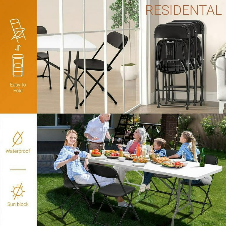 Plastic folding chairs walmart online