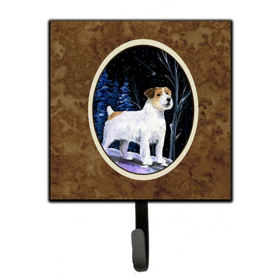 Carolines Treasures SS8388SH4 Starry Night Jack Russell Terrier Leash or Key Holder 7Hx4.25W multicolor