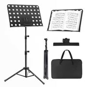 DQQKMM Sheet Music Stand, Collapsible Adjustable Music Stands with Carrying Bag (160cm/63in ）
