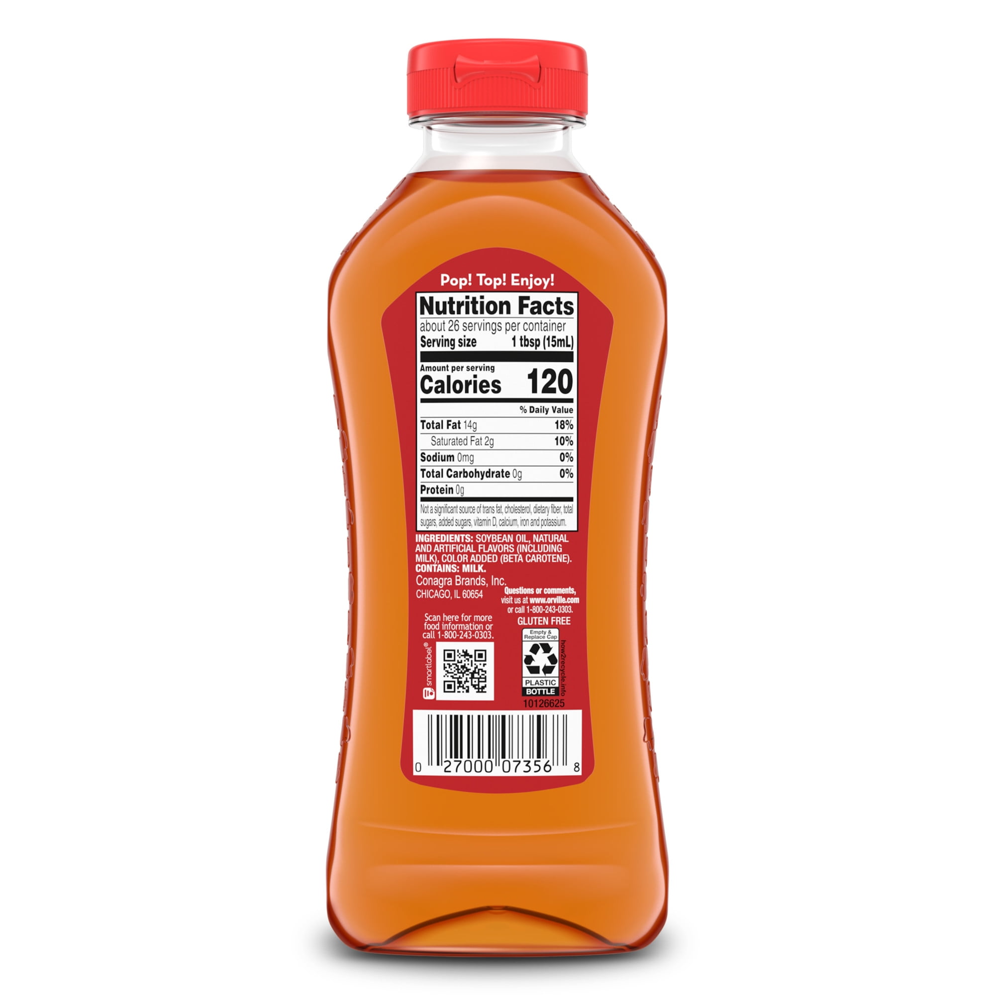 Orville Redenbacher's Movie Theater Butter Flavored Topping Oil, 13 fl oz.