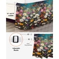 thumbnail image 3 of Floral Bed Skirt California King Size 16" Drop Vintage Colorful Daisy Butterfly Nature Ruffled Wrap Around Bed Skirts Adjustable Elastic Bedskirt Dust Ruffle for California King Size Bed, 3 of 7
