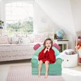 thumbnail image 5 of ¡Rebajado! Sofá plegable iZZZHH para niños, sofá abatible de terciopelo 2 en 1 para niños pequeños, cómodo sillón para leer y dormir la siesta, para niños y niñas (sin relleno interior), 5 of 5