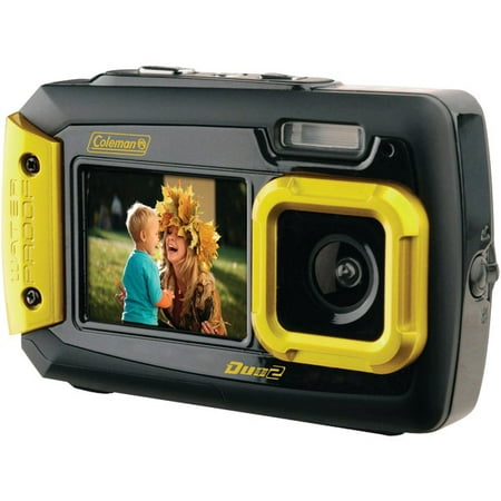 Coleman&reg; Coleman 20.0-megapixel Duo2 Dual-screen Waterproof Digital Camera (yellow)