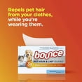thumbnail image 4 of Bouce Pet Hair and Lint Guard Mega Dryer Sheets for Laundry, Fabric Softener with 3X Pet Hair Fighters, Unscented, Hypoallergenic, 120 Count, 4 of 5