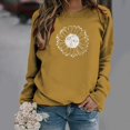 thumbnail image 2 of Sweat-shirts à Col Rond pour Femmes Pulls Décontractés Coupe Ample Sweat-Shirt Doux Automne Mode Vêtements, 2 of 5