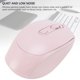 thumbnail image 4 of Mouse De Juego Silencioso De Mouse Inalámbrico Recargable Con 2.4G Y Dual Modo 800 1200 1600dpi Ajustable Para La Computadora Portátil PC, 4 of 7