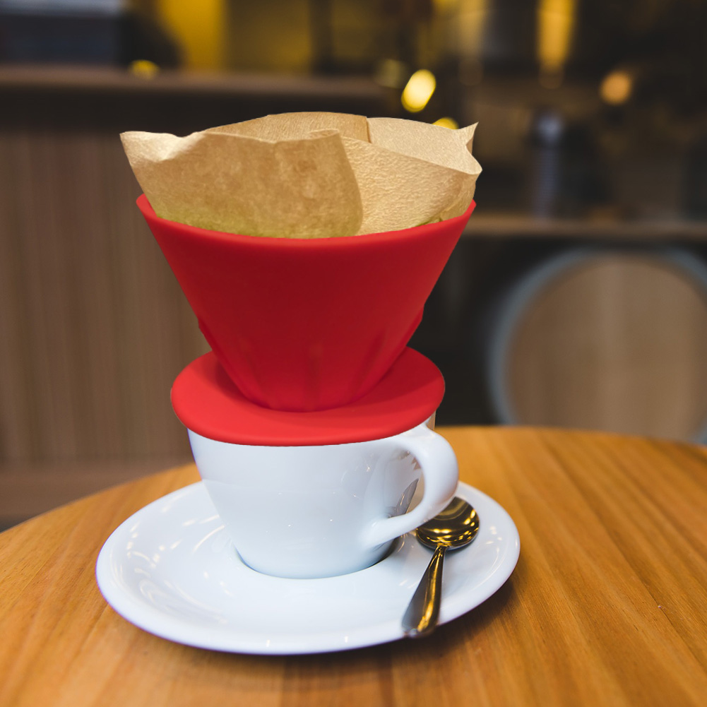 TIE-LION Silicone Coffee Dripper Funnel 