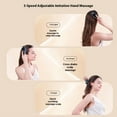 thumbnail image 5 of QOPR Electric Scalp Massager,Scalp Massage Comb,Scalp Massager Hair Growth With Red & Blue Light/ Vibration / Hydrating Design,Mother & Wife Christmas Gift,White, 5 of 8