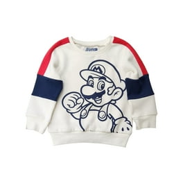 Super Mario Boys Mario and Luigi Hoodie Red Sizes to 14