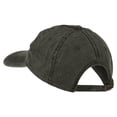 thumbnail image 3 of Checkered Racing Flag Embroidered Washed Cap - Black OSFM, 3 of 5