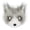 A004- Gray, variant on Halloween Mask Fox Faux Masquerade Mask 8 Inch Half Face Mask for Masquerade Party Halloween Themed Events Camel Tone, 1 Pack