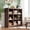 Walnut, variant on Homieasy 9 Cube Storage Organizer with Charging Station, 41'' Tall Wooden Cube Bookcase for Living Room, Bedroom, White