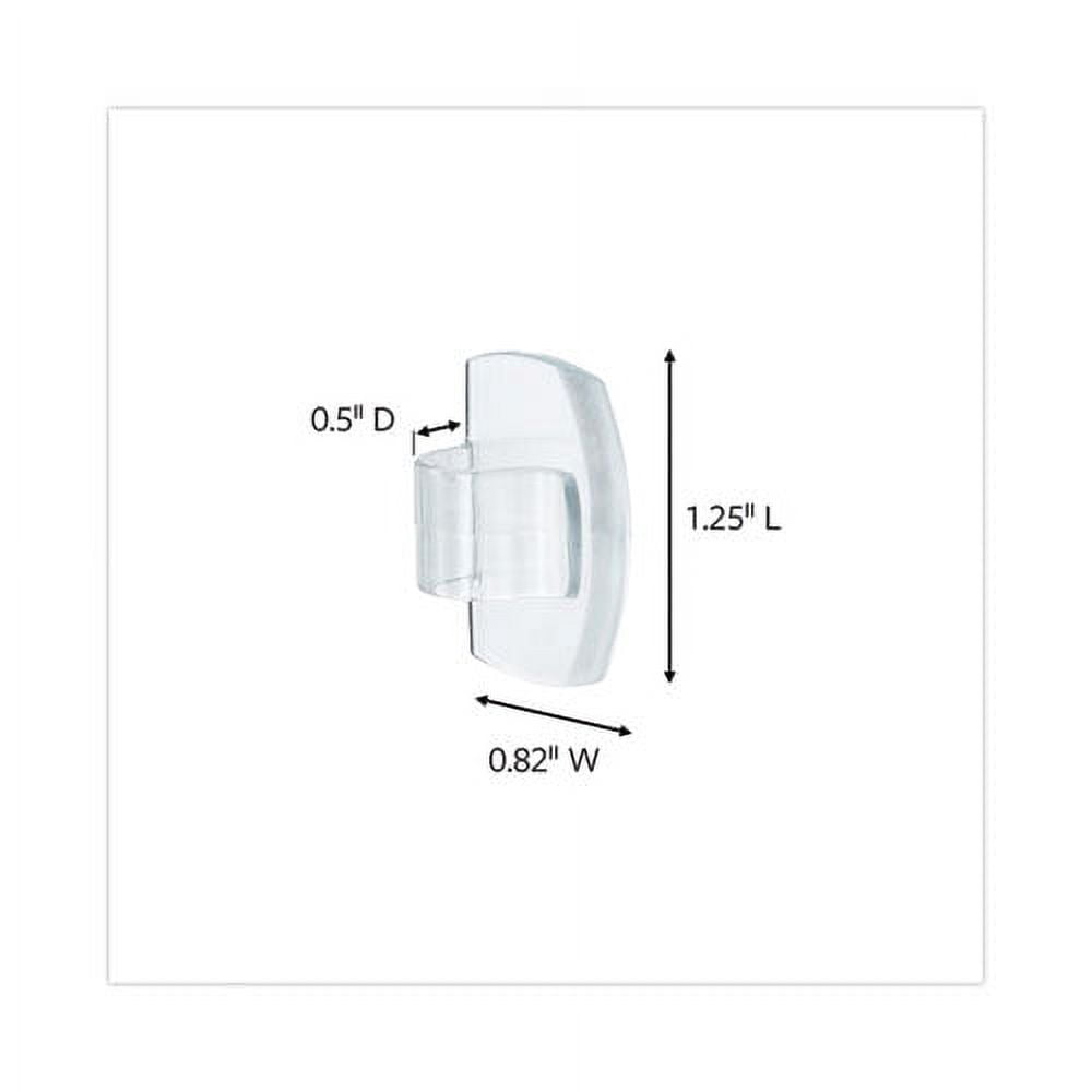 All Weather Hooks And Strips, Plastic, Small, 16 Clips And 20 Strips/pack | Bundle of 10 Packs