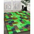 thumbnail image 2 of Ahgly Company Indoor Square Patterned Coffee Brown Area Rugs, 3' Square, 2 of 6