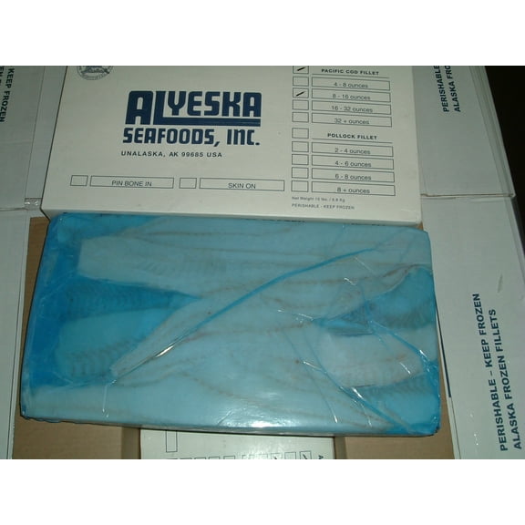 Harbor Seafood Alaskan Cod Fillet - Shatter Pack , 15 Pound - 3 per case.